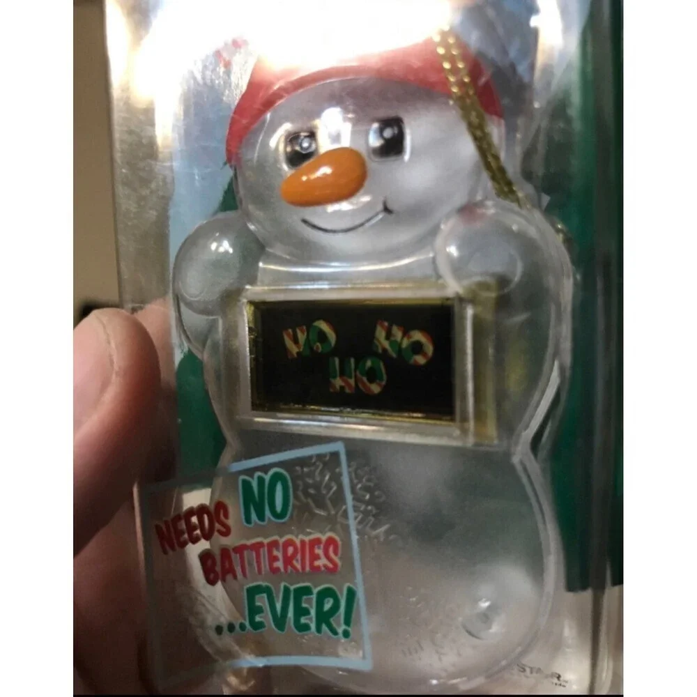 Vintage Snowman Personalized “ Amy “ Solar Christmas Ornament Gift Tag - Picture 5 of 5